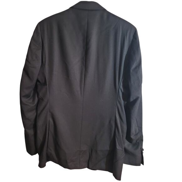 Marc Anthony Wool Blazer Extra Slim 40L Black Modern Tailored Career Quietlux - Picture 2 of 7